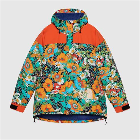 north face gucci floral jacket|north face Gucci jacket men's.